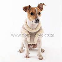 Stone fleece and sheepskin jacket