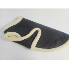 Large Grey fleece and sheepskin jacket