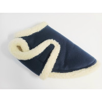 Medium to Large Navy fleece and sheepskin jacket SOLD OUT