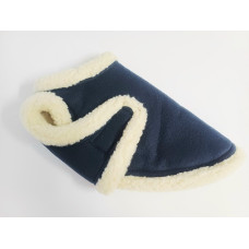 Medium to Large Navy fleece and sheepskin jacket SOLD OUT