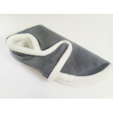 Medium Grey fleece and sheepskin jacket