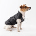 Black waterproof dog jacket