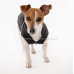 Black waterproof dog jacket